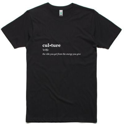 Culture T-shirt - (white print) Thumbnail
