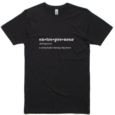 Entrepreneur T-shirt - (white print) Thumbnail