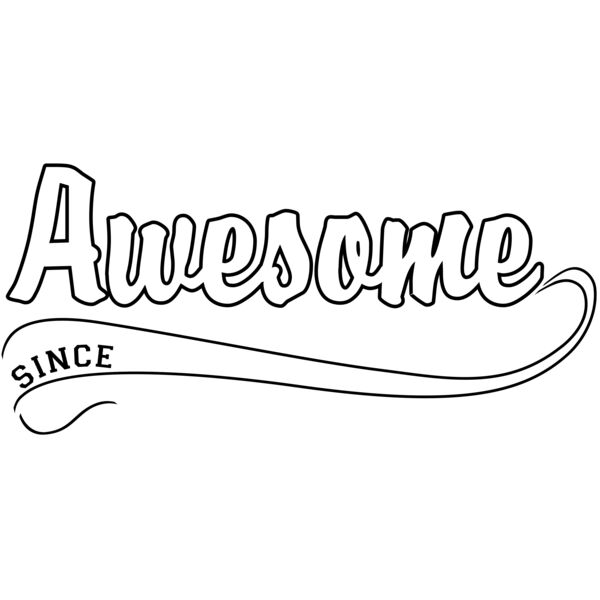 Awesome Since white Thumbnail