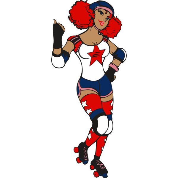Roller derby girl Thumbnail