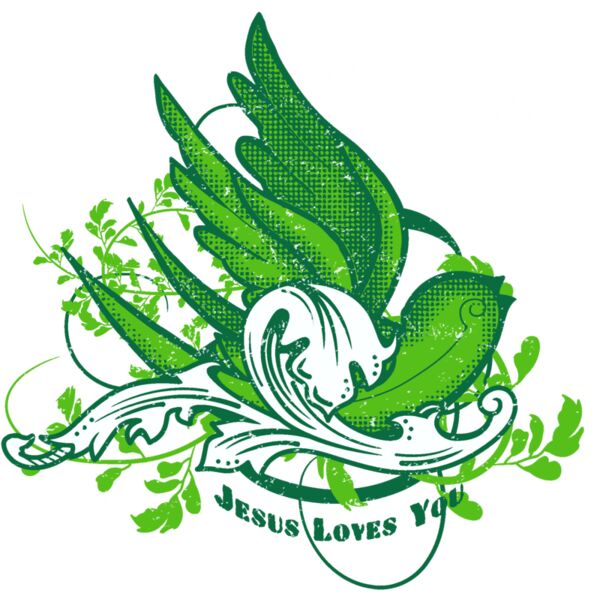 Jesus Loves You GREEN SWALLOW Thumbnail