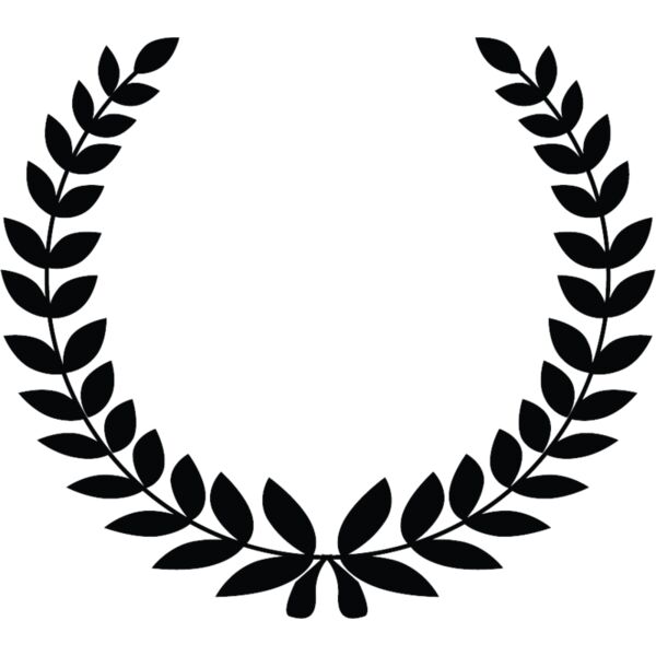 laurel wreath black and white Thumbnail