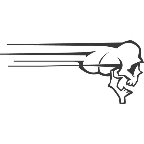 skull with speed lines Thumbnail